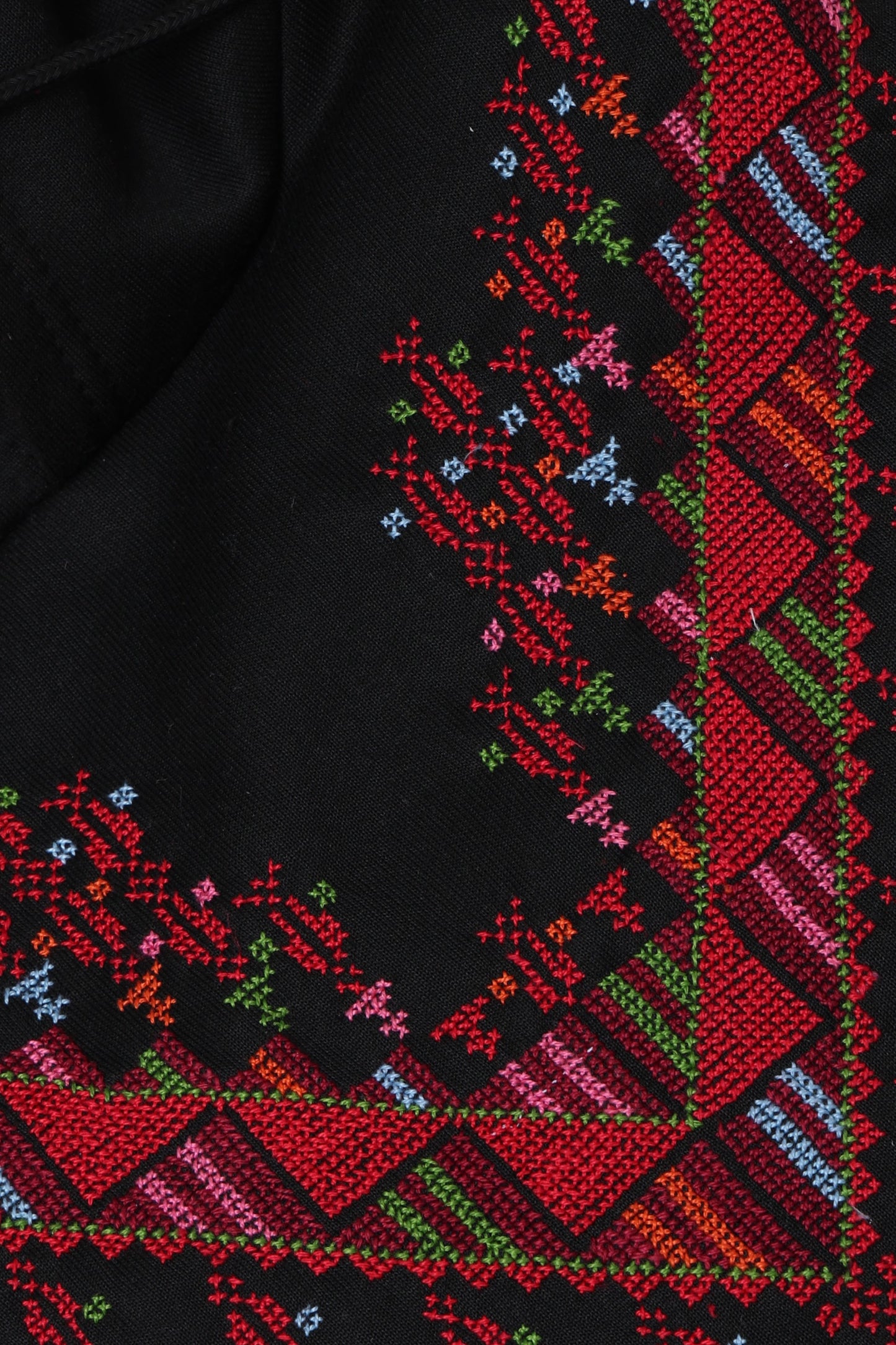 Black Hand Embroidered Hoodie2