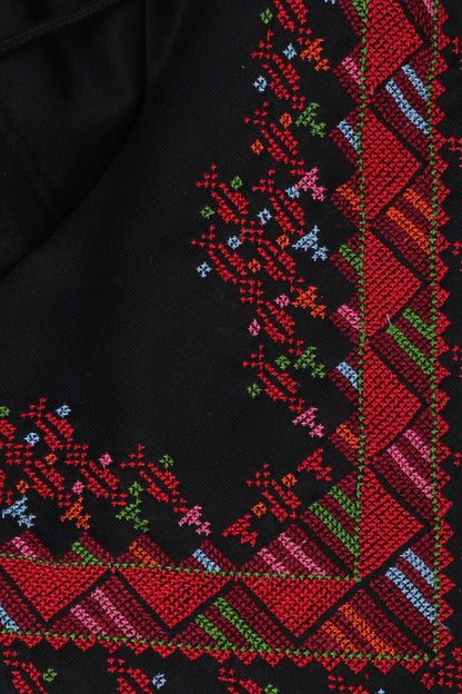 Black Hand Embroidered Hoodie2