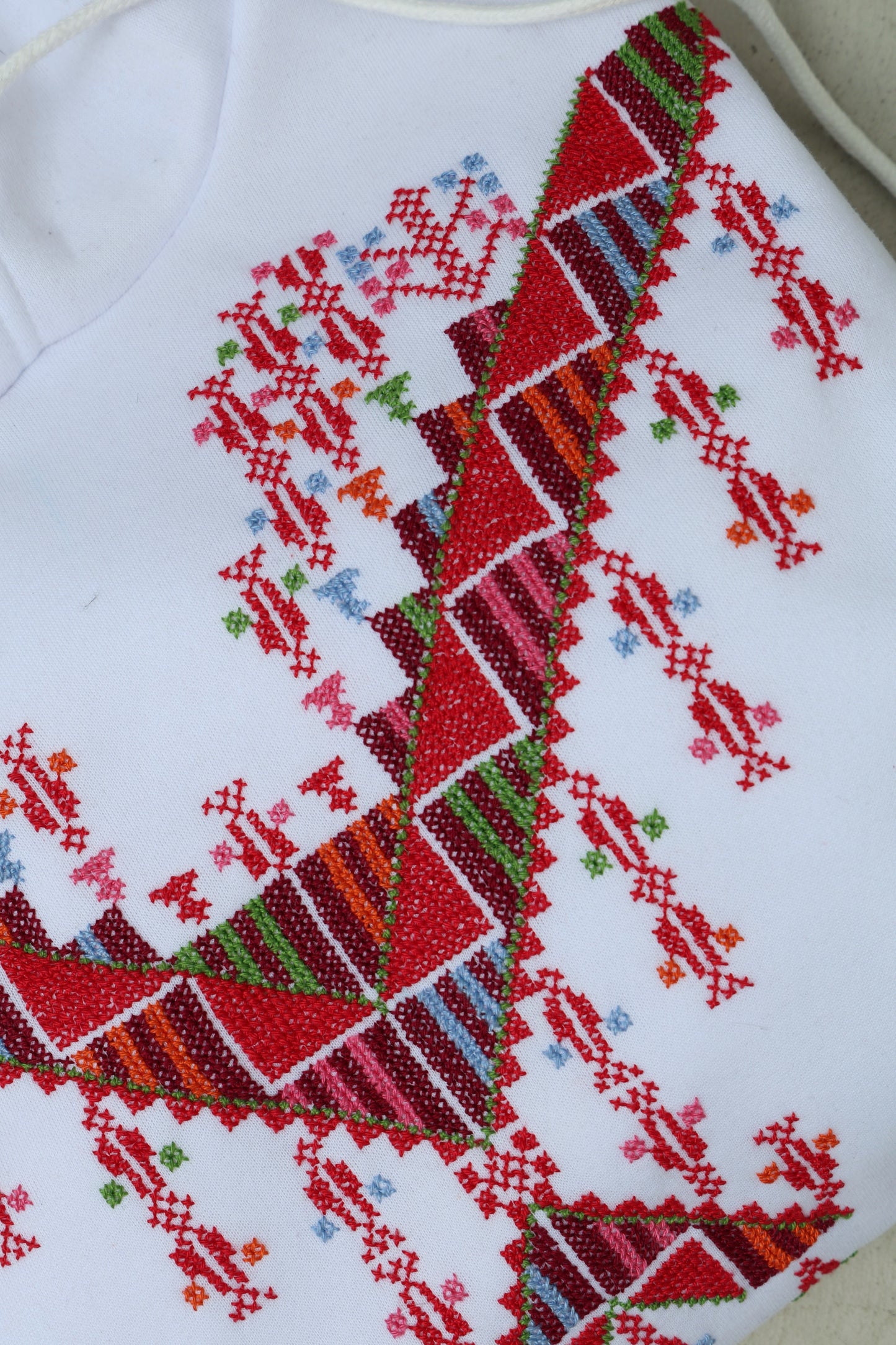 White Hand Embroidered Hoodie1