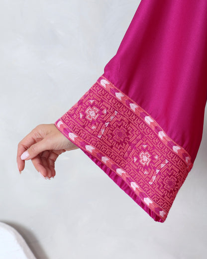 Pink Hand Embroidered Thobe